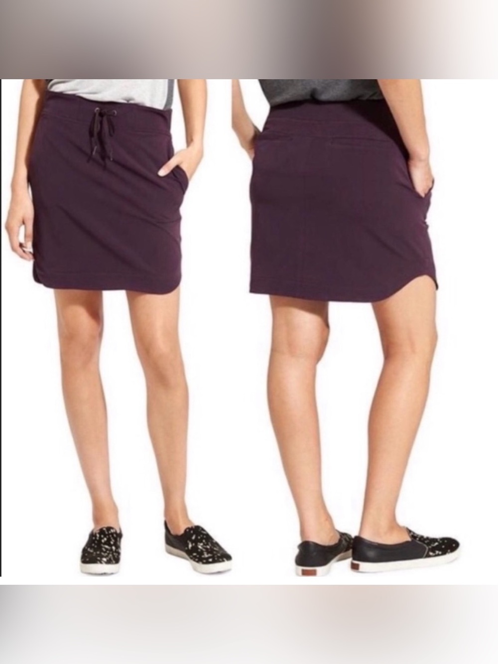Athleta Midtown skirt Plum Size XS EUC